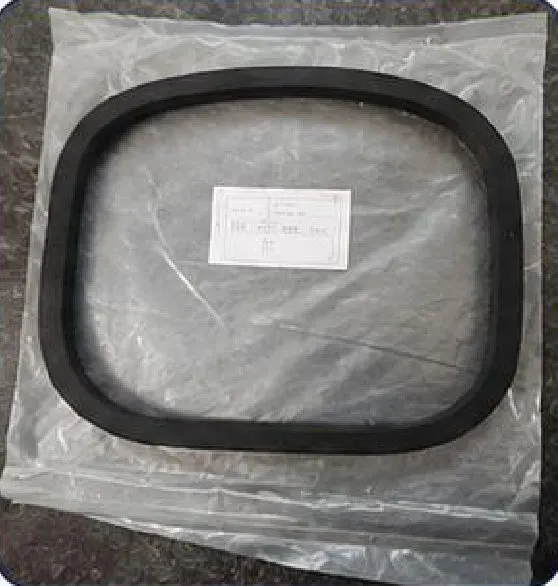 Square rubber manhole gasket for a silo tank, 20 × 20 mm