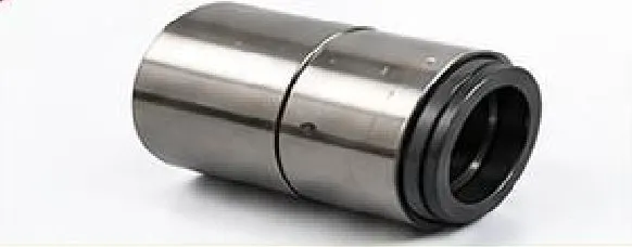 Steel conveyor roller with rubber end seal