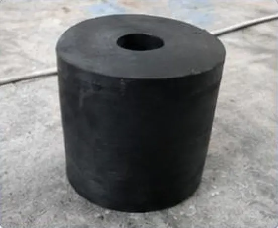 Black cylindrical rubber bush