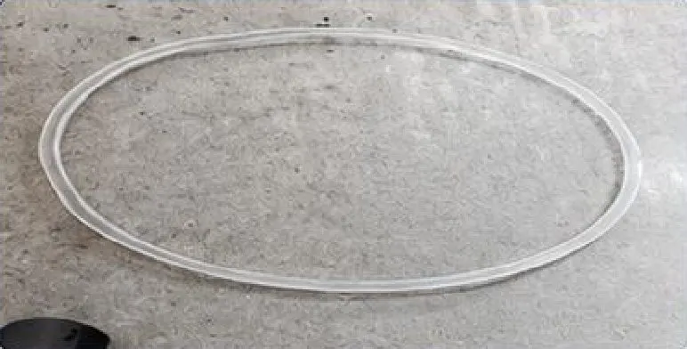 Large round silicone gasket, 480 × 450 mm